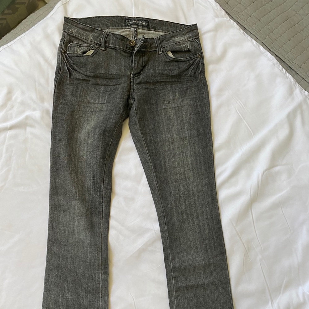 Black denim jeans